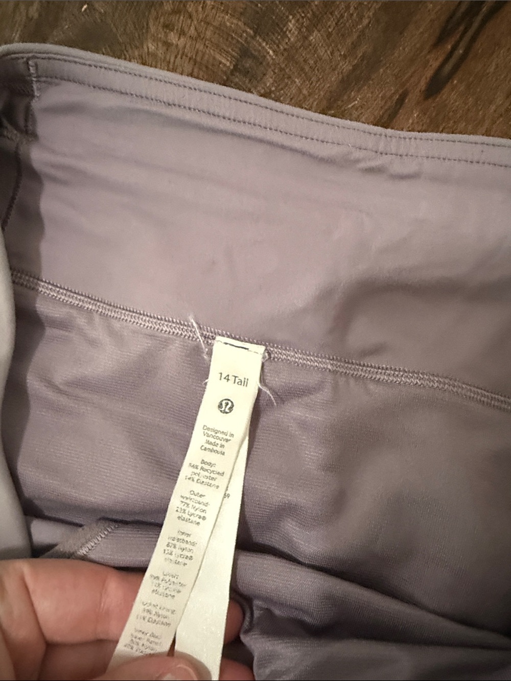 lululemon athletica Light Purple Tracker Athletic Shorts 14 Tall - Picture 3 of 6